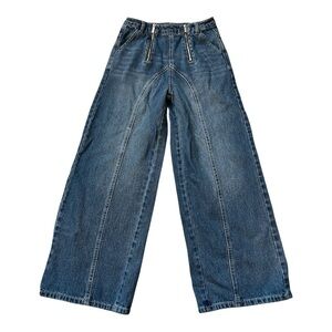 HABITUAL GIRL WIDE LEG HIGH RISE DENIM JEAN GIRL SIZE 12